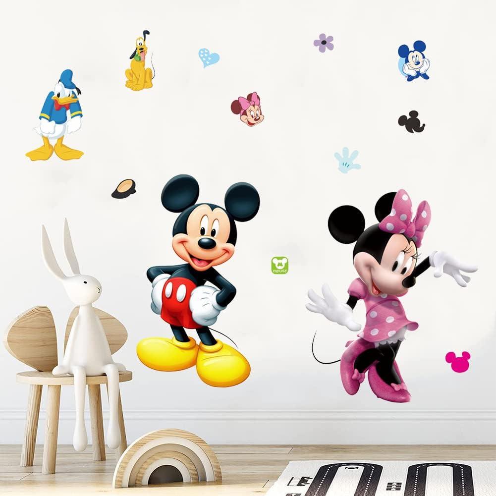 Набір вінілових наліпок Міккі та Мінні Маус для дитячої кімнати для дівчаток і хлопчиків 50х70 см - фото 2 Набір вінілових наліпок Міккі та Мінні Маус для дитячої кімнати для дівчаток і хлопчиків 50х70 см - фото 2