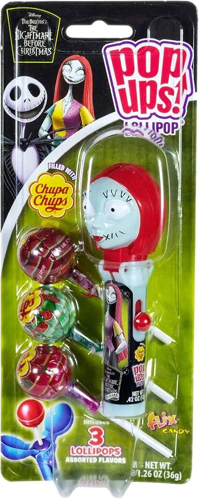 Набір Pop Ups The Nightmare Before Christmas Sally та 3 льодяники Chupa Chups 36 г (2359700192)