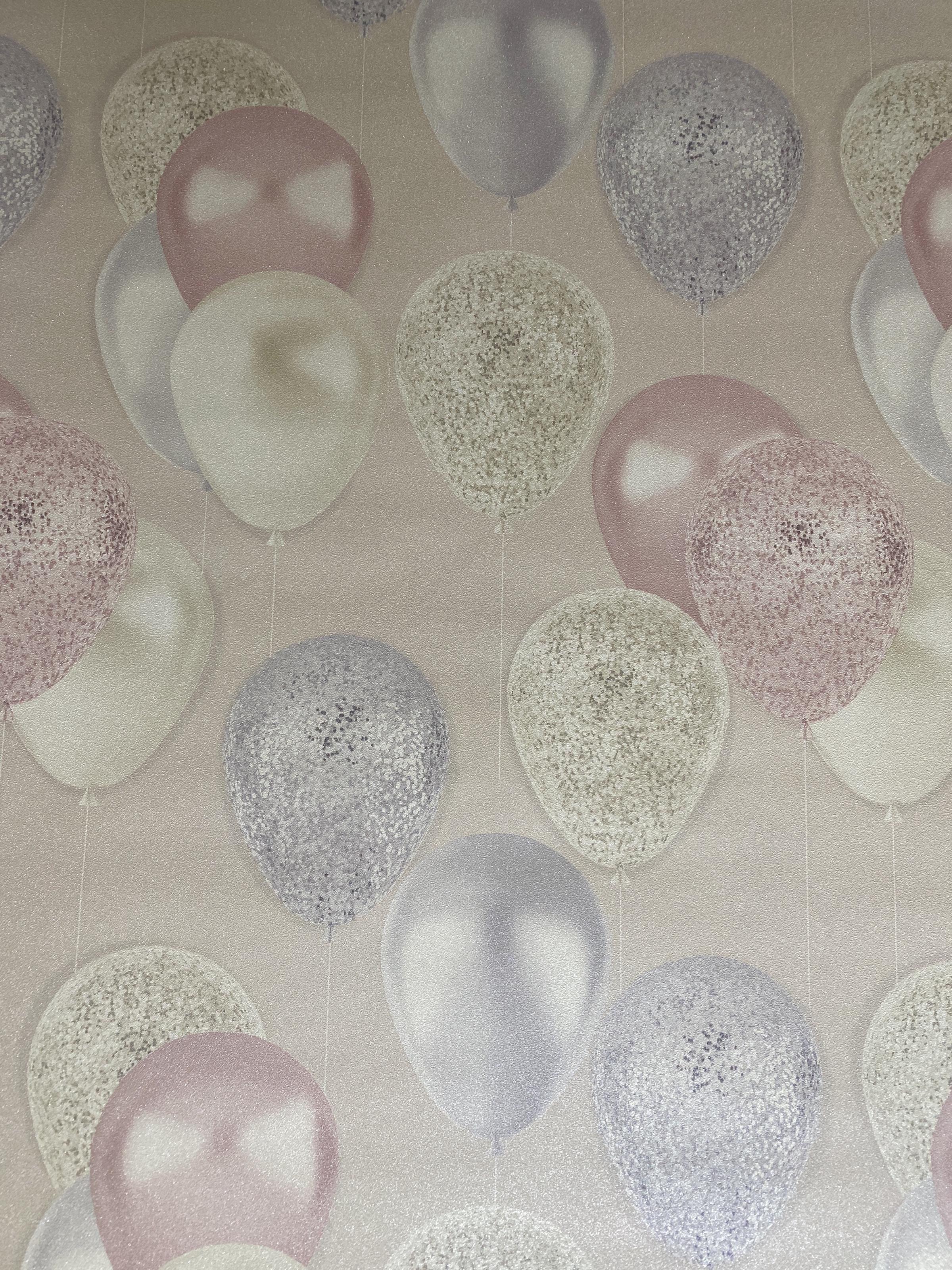 Виниловые обои A.S.Creation Happy 37150-2 Шарики на флизелиновой основе Розовый