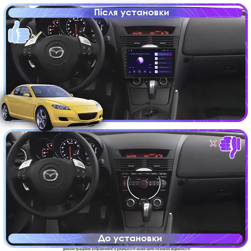 Автомагнитола штатная Lesko 4G/CarPlay/GPS/Wi-Fi для Mazda RX-8 I 2003-2008 IPS 2/32Gb 9" (1782296373) - фото 3