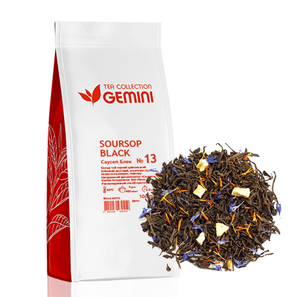 Чай листовий Gemini Soursop Black Саусеп Блек 100 г (373)
