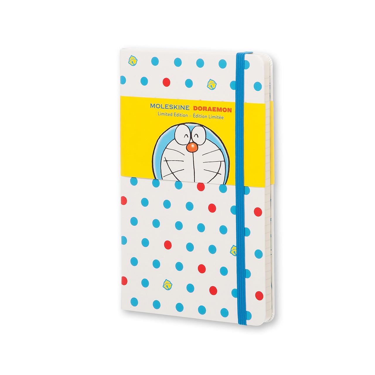 Блокнот Moleskine Limited Doraemon средний 240 страниц белый в линейку 13х21 см (LEDOQP060)