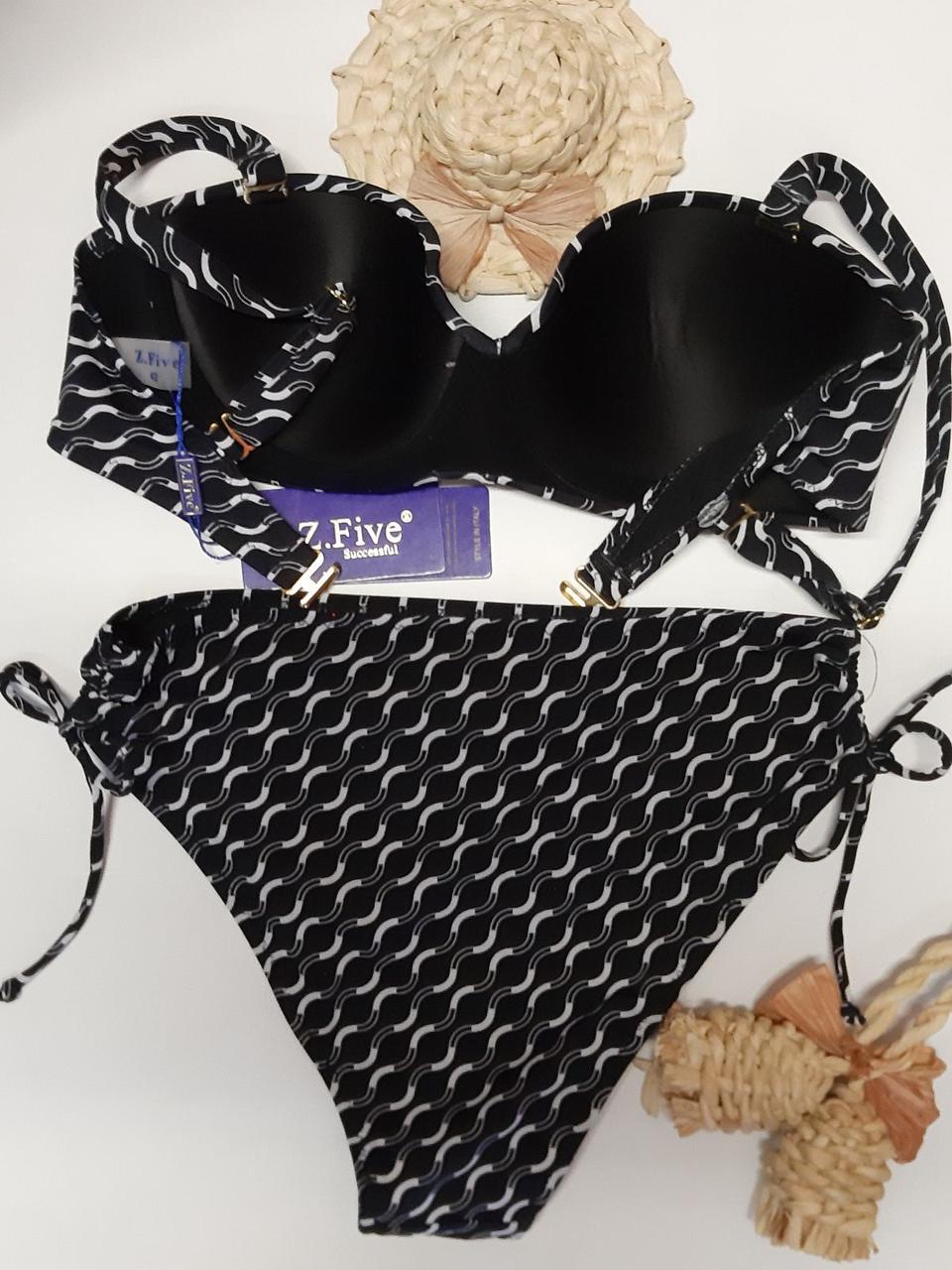 Купальник женский раздельный Z.Five W88726-2k с принтом р. 48 Черный - фото 2 Купальник женский раздельный Z.Five W88726-2k с принтом р. 48 Черный - фото 2