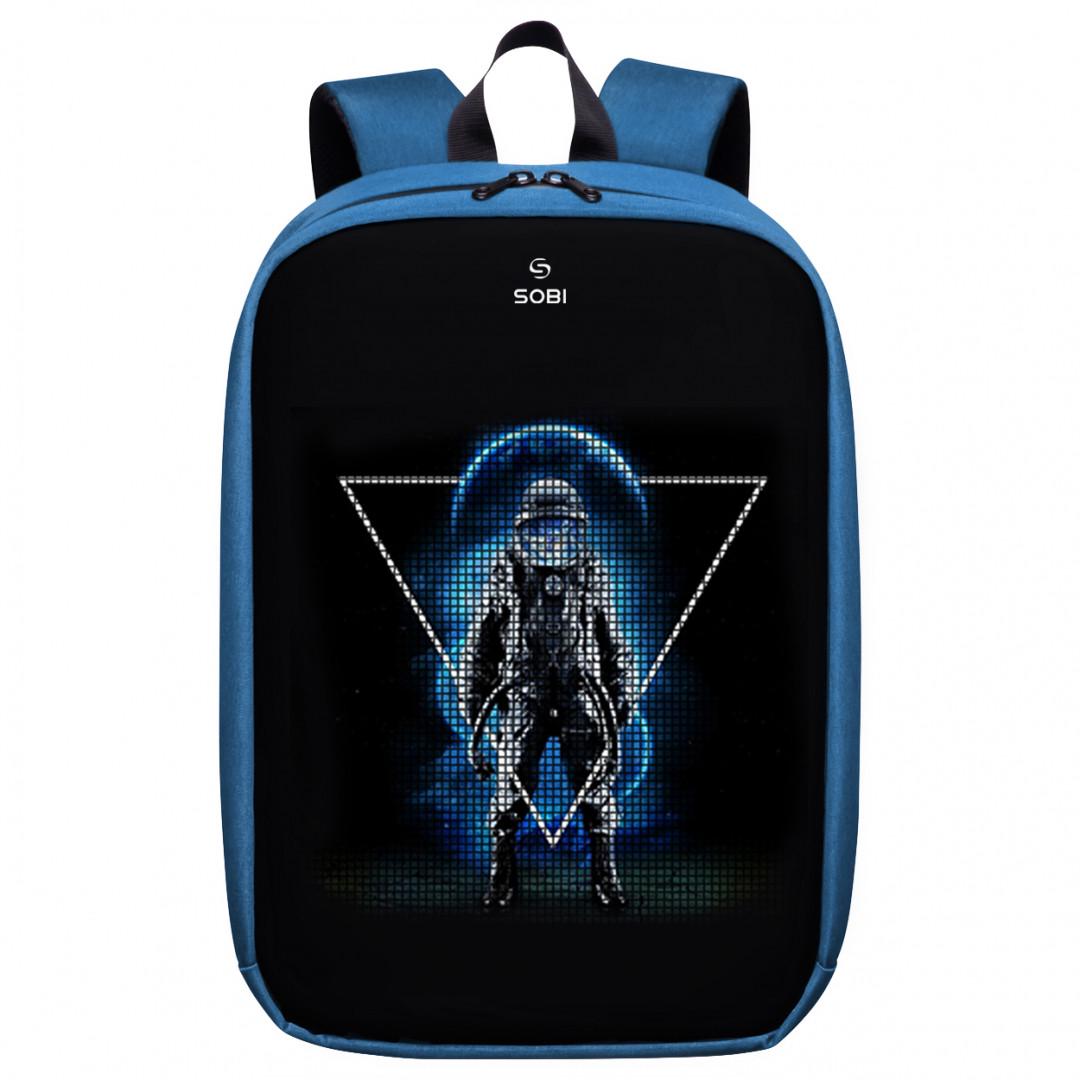 Рюкзак Sobi Pixel Max SB9703 с LED экраном Blue