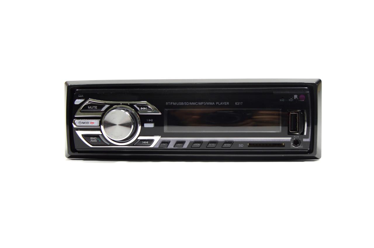 Автомагнитола Pioneer 1DIN MP3-6317 RGB панель пульт управления