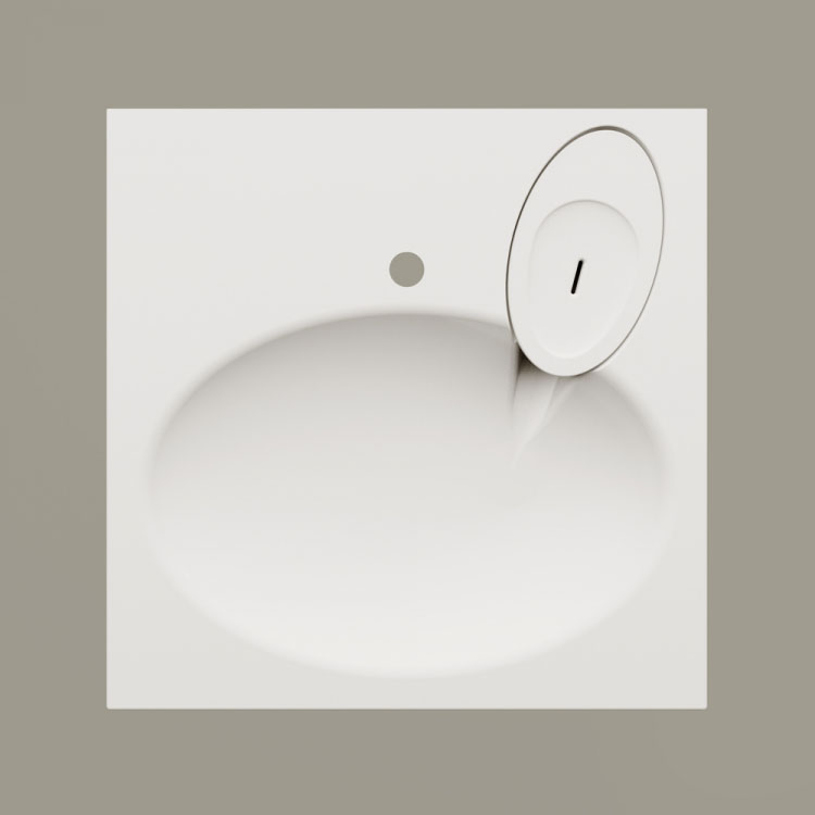 Умивальник на пральну машину PAA Claro KICLASIF_00 квадратний глянцевий600х600 мм Білий (LM-KICLASIF_00) - фото 3 Умивальник на пральну машину PAA Claro KICLASIF_00 квадратний глянцевий600х600 мм Білий (LM-KICLASIF_00) - фото 3