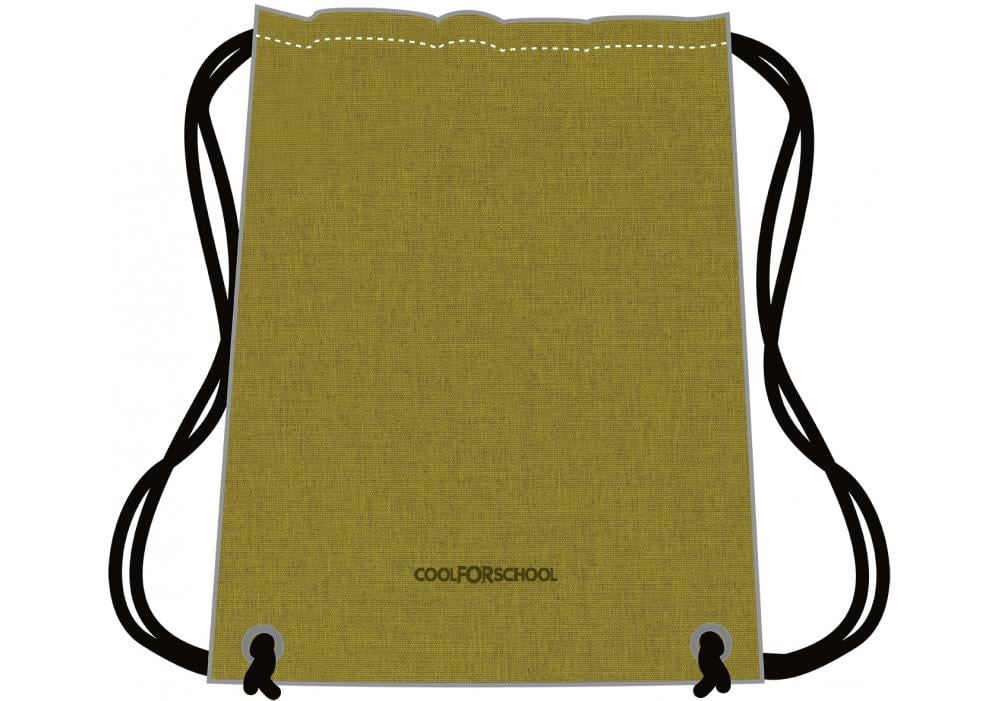 Сумка для обуви Cool For School 41x33 см Желто-зеленый (CF85758-31)