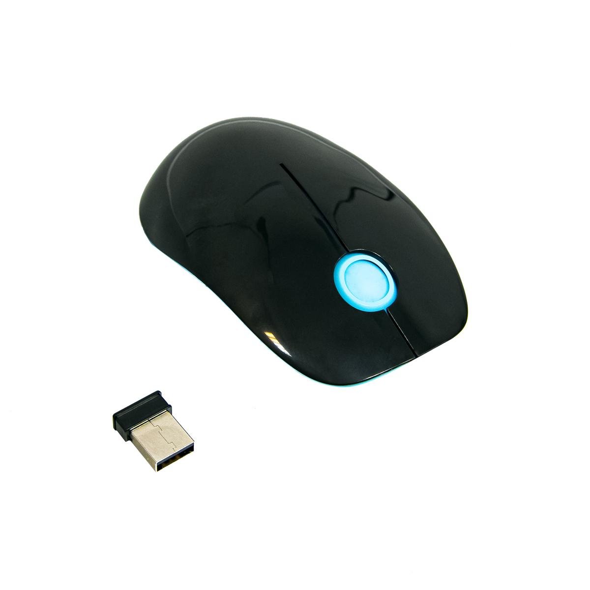 Мышка беспроводная компьютерная Wireless Mouse G-217 Черный (1009006-Blue)