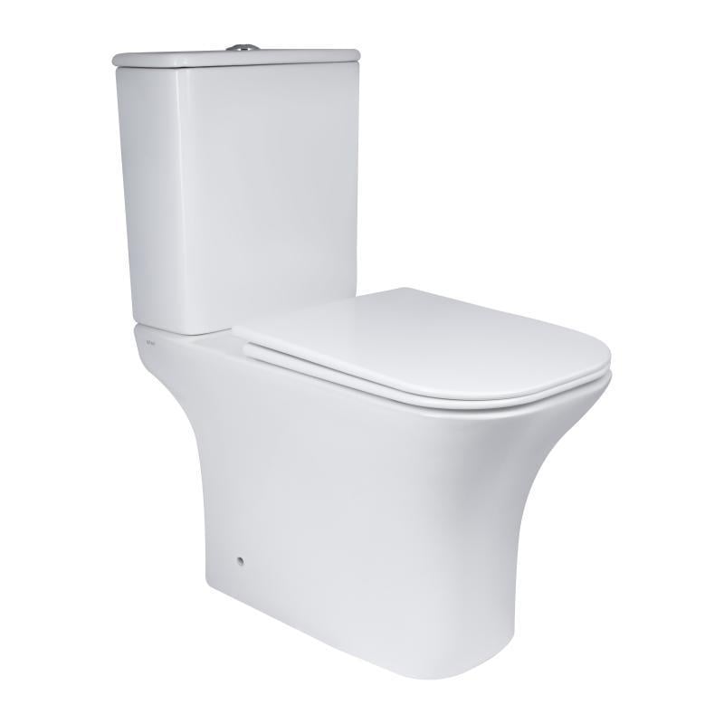 Унитаз-компакт Qtap Presto Quadro безободковый с сиденьем Soft-close QT24221215AW (SD00052480) Унитаз-компакт Qtap Presto Quadro безободковый с сиденьем Soft-close QT24221215AW (SD00052480)