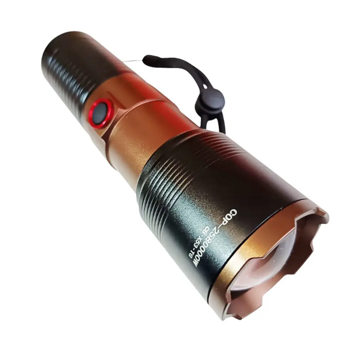 Ліхтар CB-X53-TG COP-2580000W LED зум USB зарядка Чорний (2825798521)