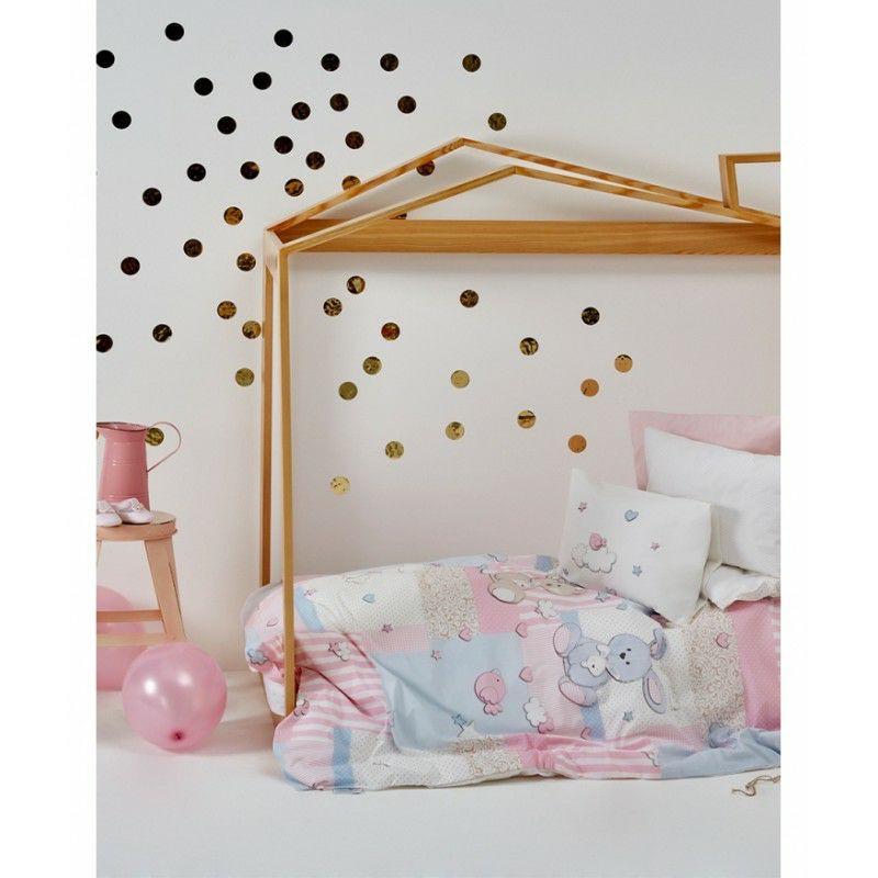 Детский плед в кроватку Karaca Home Honey Bunny 2017-1 100х120 Pink (2000008481953)