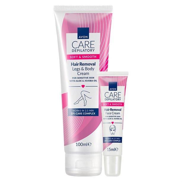 Набор для депиляции Avon Care Depilatori крем-депилятор для ног и тела / крем-депилятор для лица (2833362588) Набор для депиляции Avon Care Depilatori крем-депилятор для ног и тела / крем-депилятор для лица (2833362588)