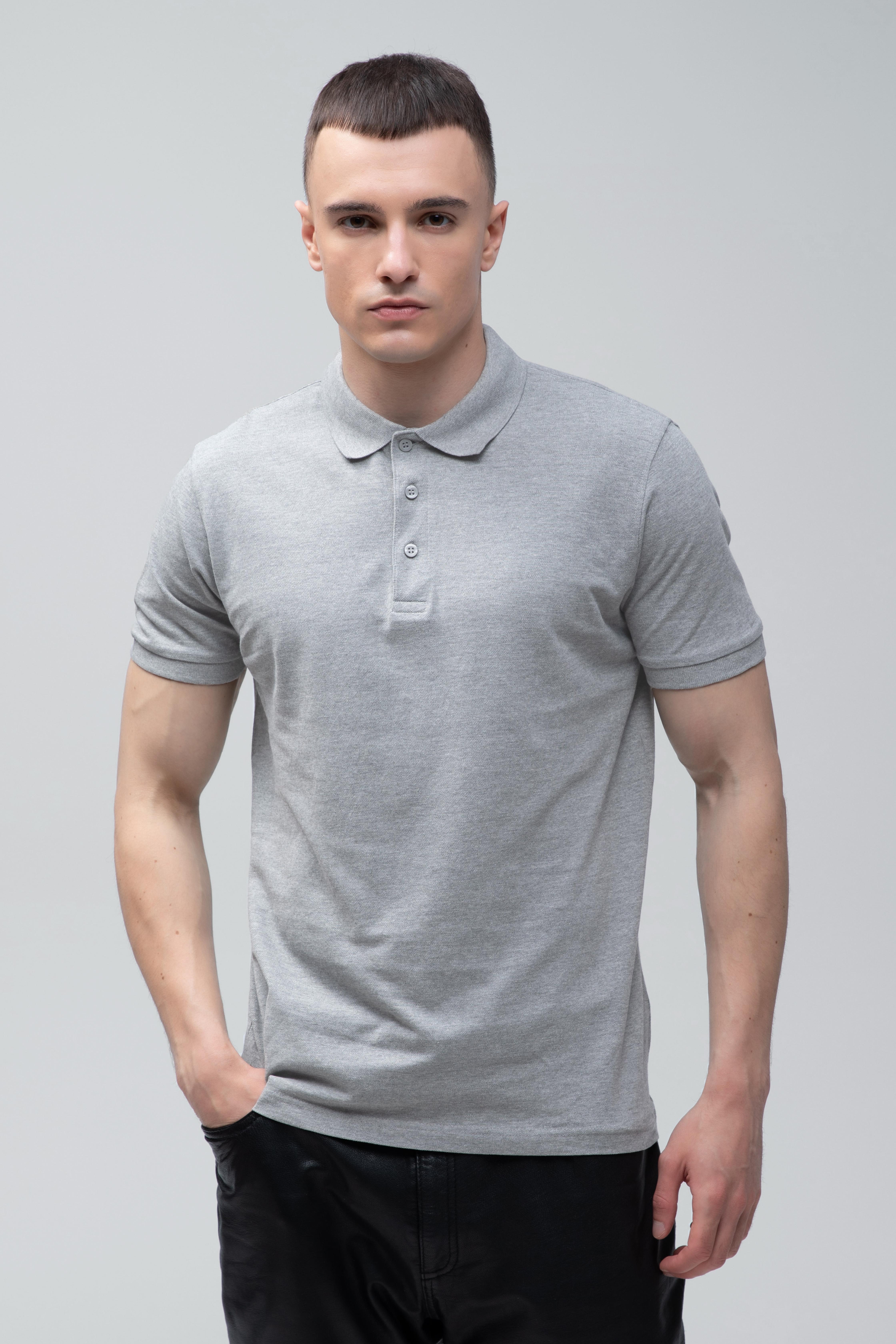 Поло чоловіче класичне Stedman Lux Polo L Сірий меланж (ST9060-GYH)