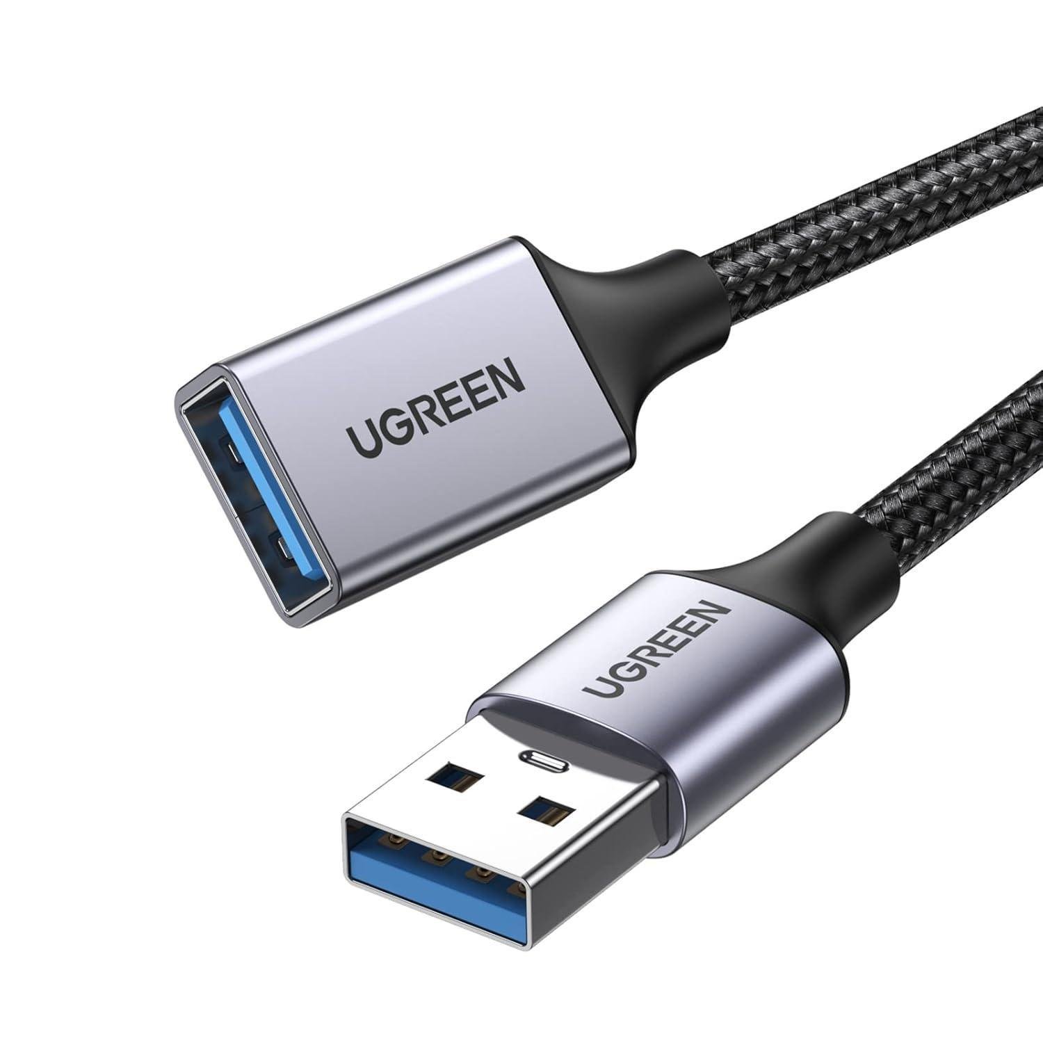 Кабель-подовжувач USB 3.0 UGREEN US115 2 м Чорний (10497)