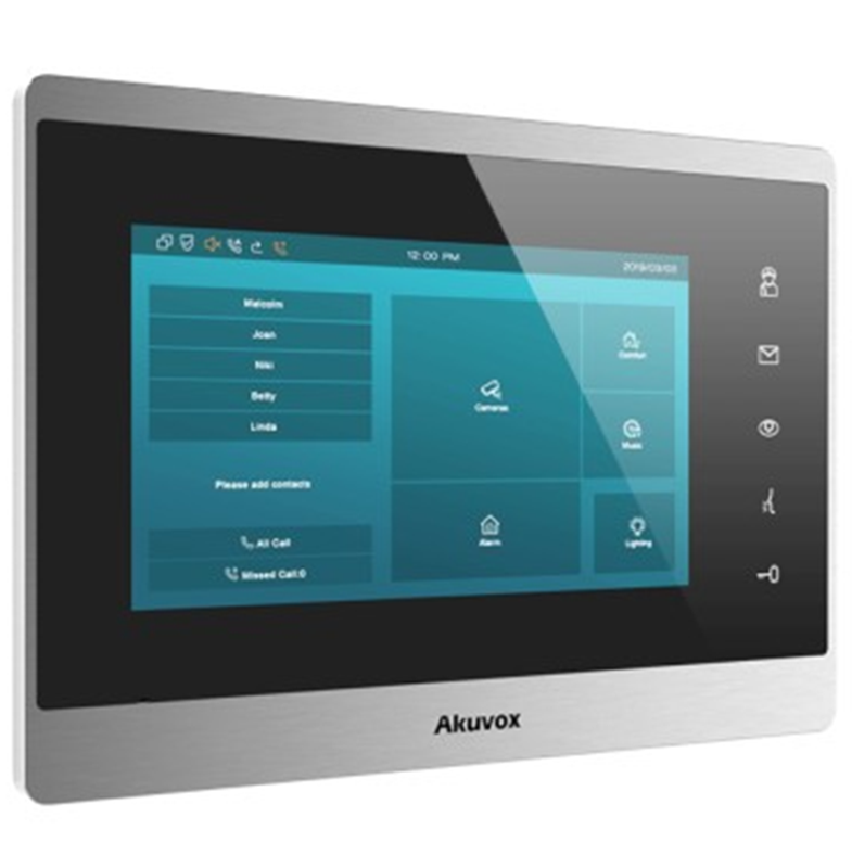 Відеодомофон IP 7" Akuvox C313N Silver (285441)