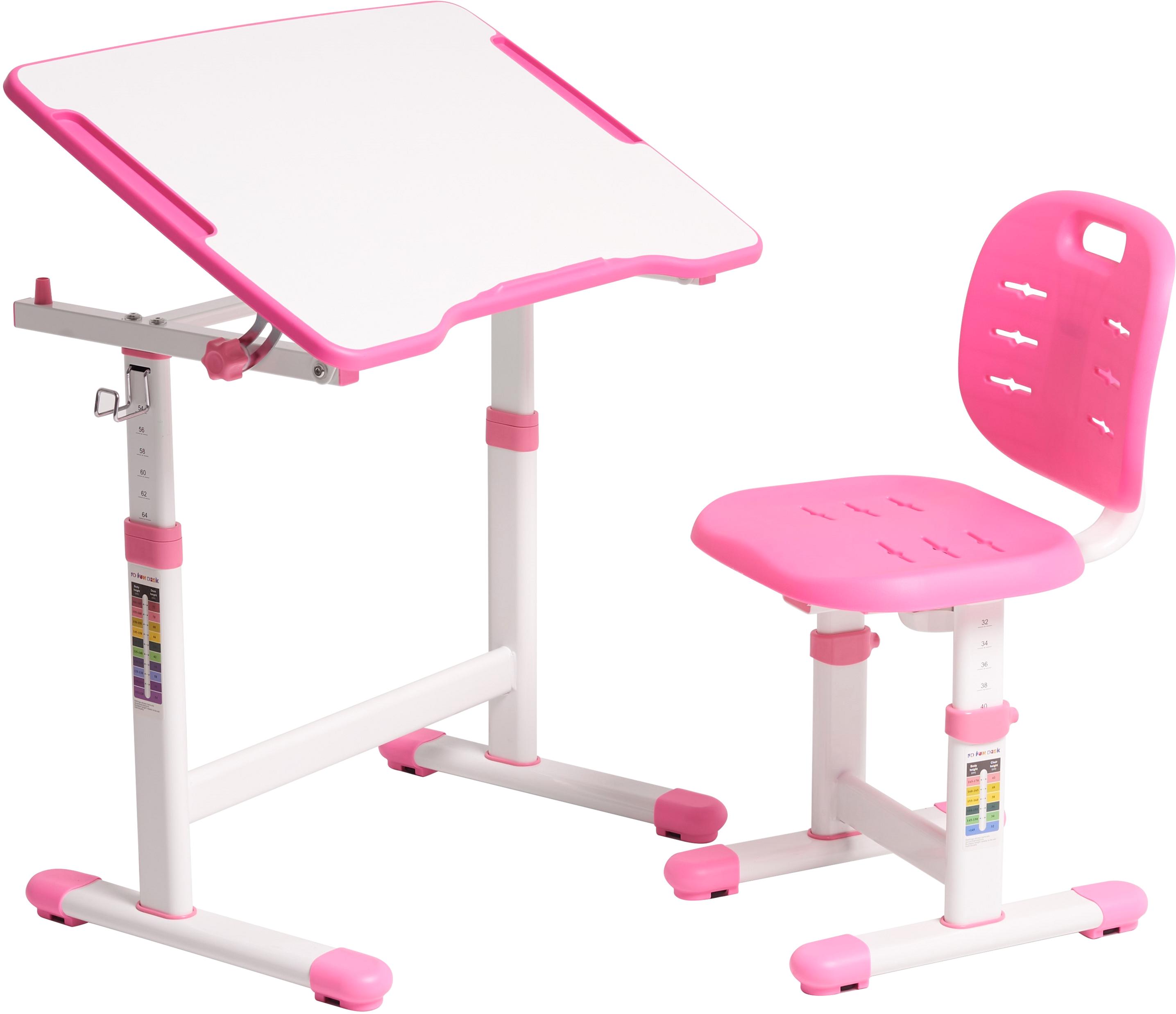 Комплект FunDesk Omino шкільна парта/стілець з м'якою накладкою на стілець Pink (3866365) - фото 1 Комплект FunDesk Omino шкільна парта/стілець з м'якою накладкою на стілець Pink (3866365) - фото 1
