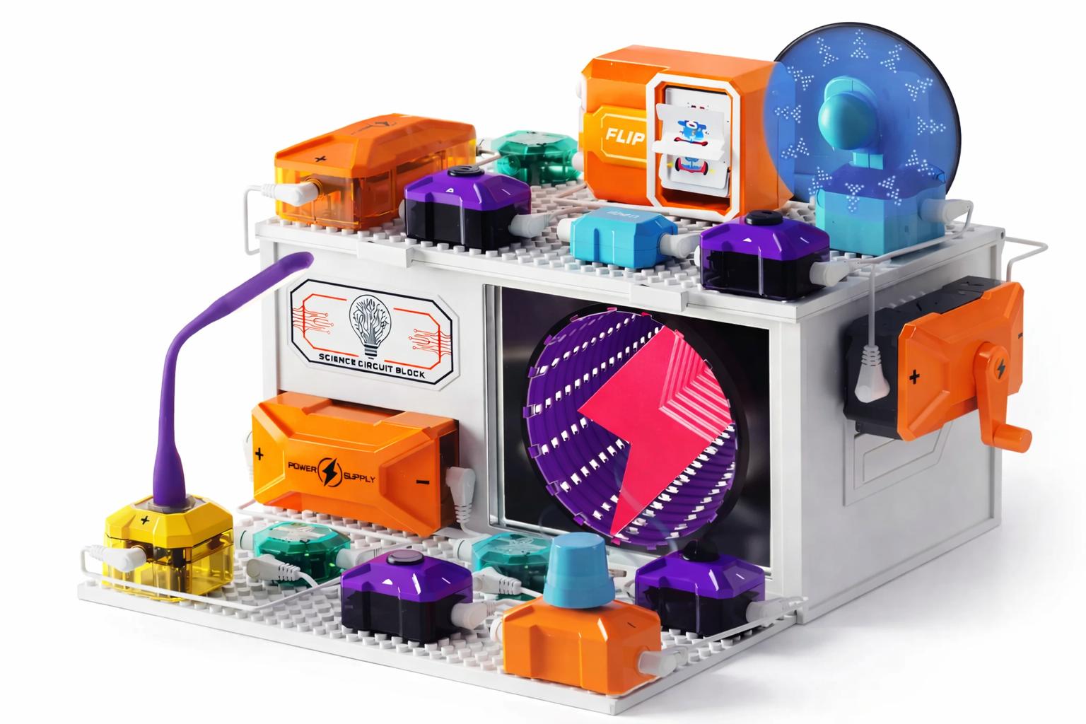 Конструктор электронный D4008 Science Circuit Block 37 дет. 380 экспериментов (2895712182)