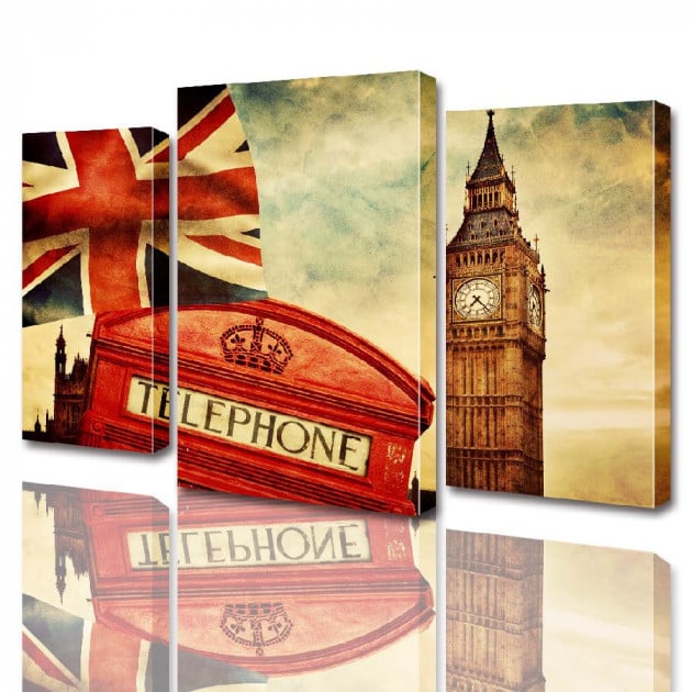 Картина модульная 3 части ArtStar Биг Бен 120х180 см ADG0004