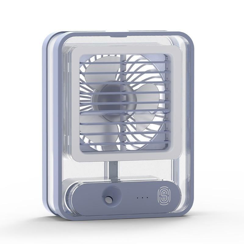 Вентилятор Holder Fan HF200 з підсвічуванням та зволожувачем повітря USB Blue