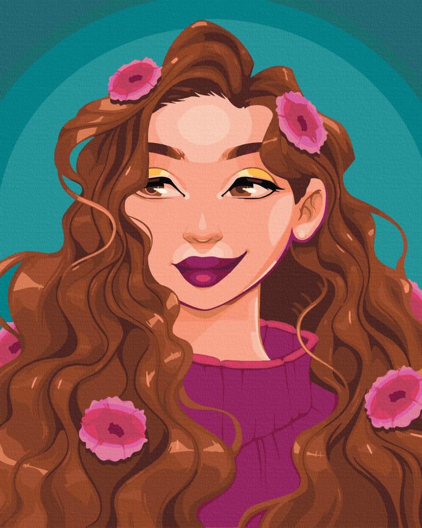 Картина по номерам Brushme Непокорная принцесса 40x50 см (BS52472) Картина по номерам Brushme Непокорная принцесса 40x50 см (BS52472)