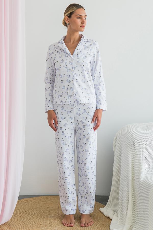 Піжама фланелева Forli Moon FL0057-24-69 з брюками L (18164116)