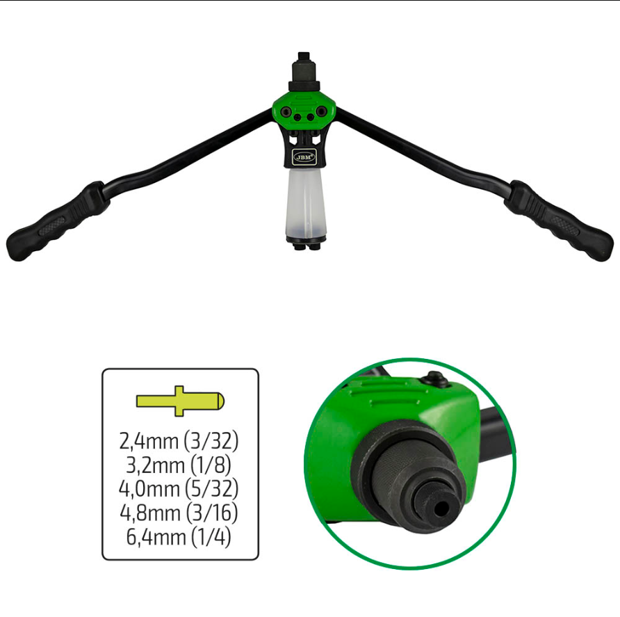 Заклепочник двухручный JBM 400 мм/16"(52464) - фото 2