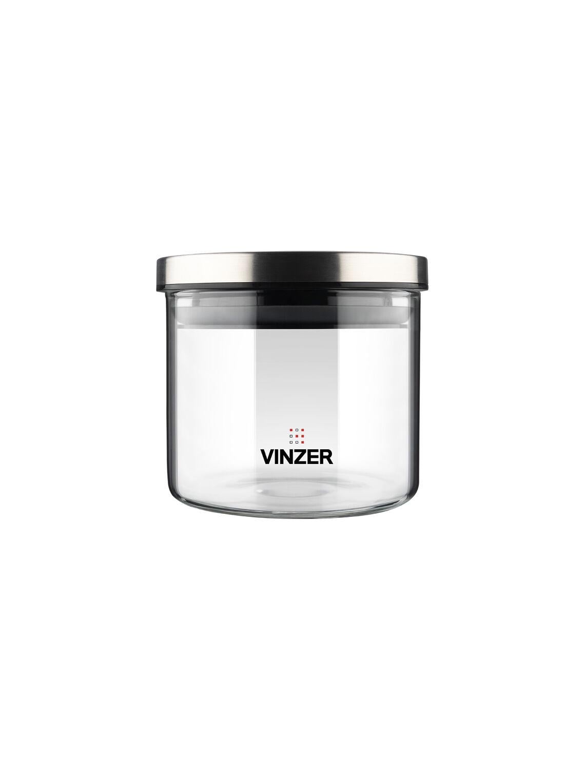 Контейнер для хранения пищевых продуктов Vinzer стеклянный 0,4 л 9,5x9,5x10,2 см (50732)