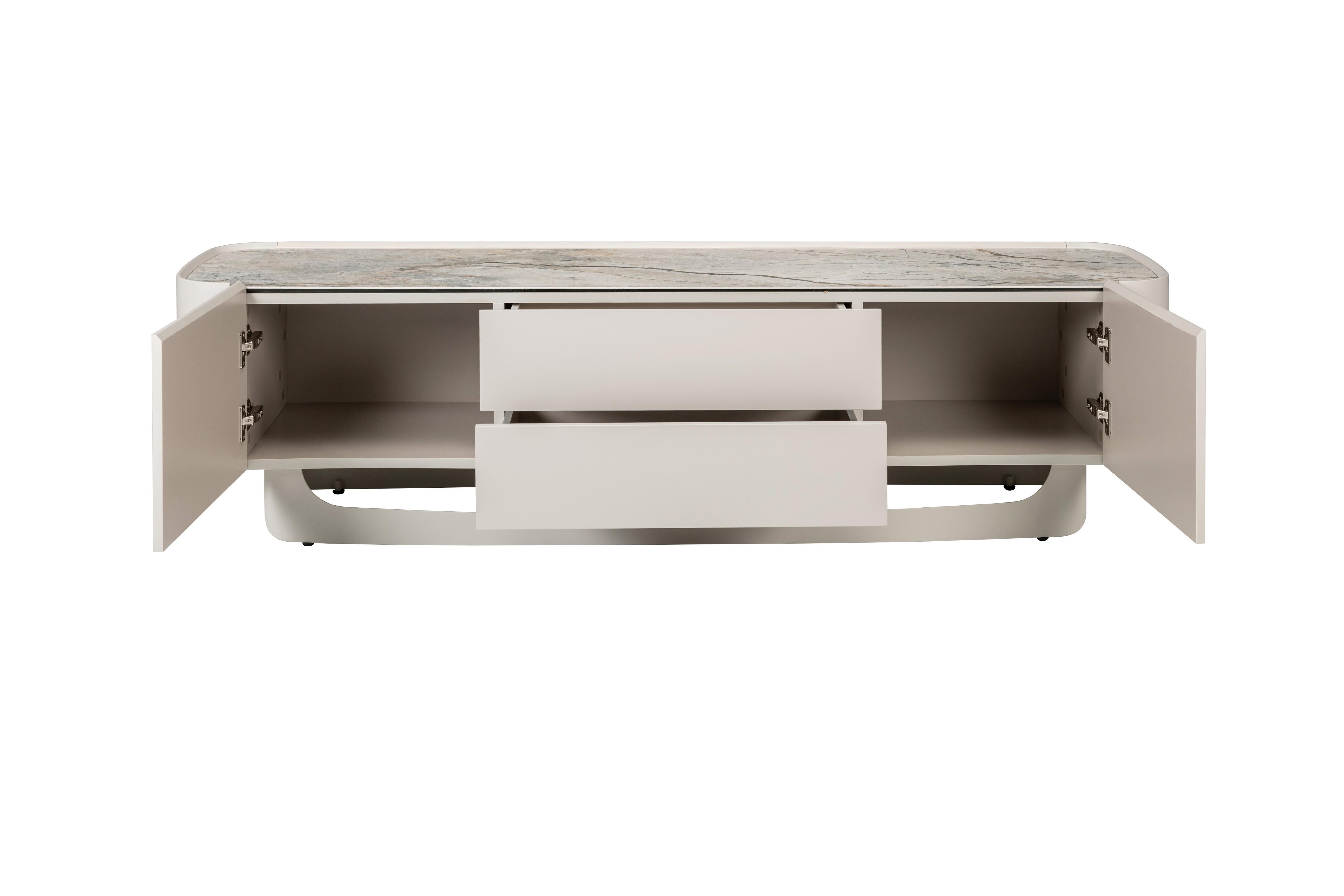 Тумба-ТВ Арно 1800х440х480 мм Сильвер ривер/Айвори (30941501) - фото 4 Тумба-ТВ Арно 1800х440х480 мм Сильвер ривер/Айвори (30941501) - фото 4