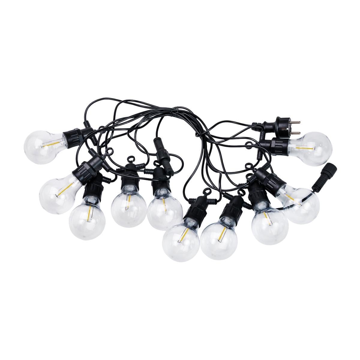 Ретро-гирлянда уличная GarlandoPro A60Y 10 LED 5 м от сети Черный (126-107-A60Y)