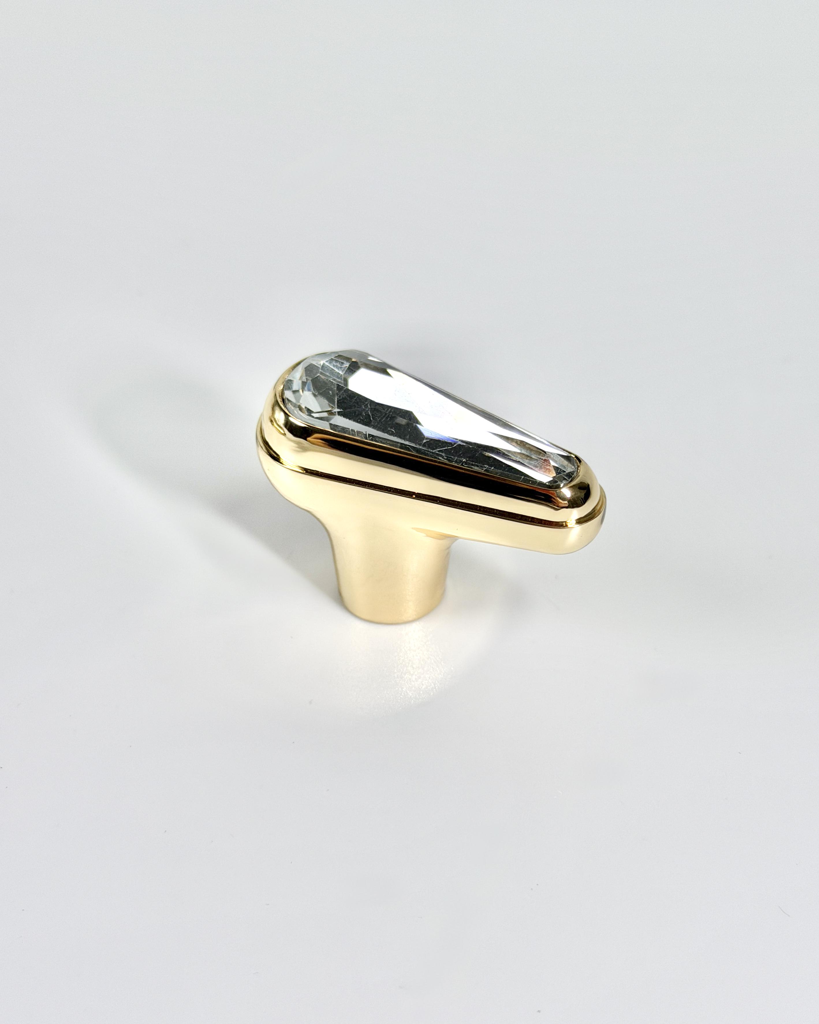 Меблева ручка Crystal Nordic Edge Dot Gold (GO22NEGD62)