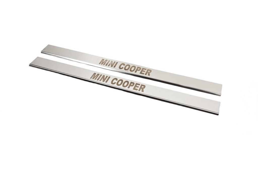 Накладки на пороги Carmos для COOPER CLUBMAN COUNTRYMAN нержавеющая сталь Хром