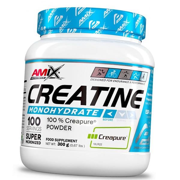 Креатин Моногідрат Креапур Amix Nutrition Creatine Monohydrate with Creapure 300 г Без смаку (31135008)