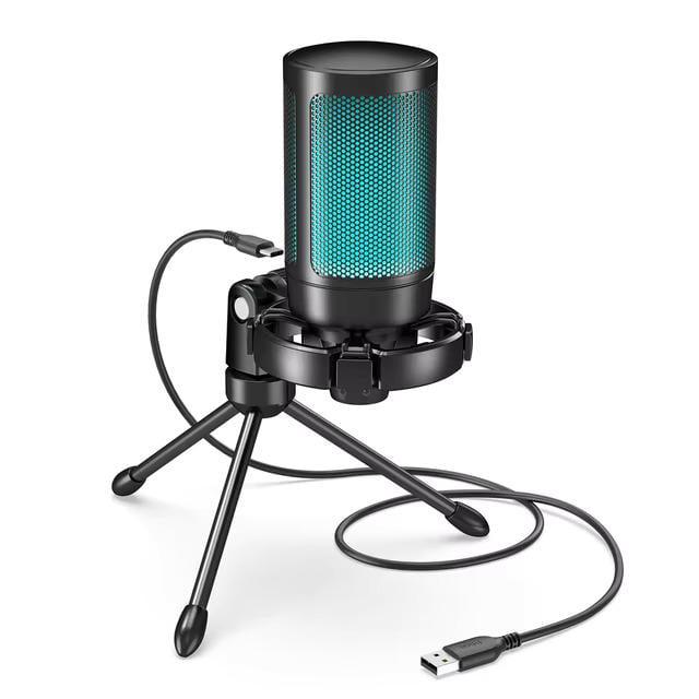 Микрофон для блоггеров FIFINE AmpliGame A2 игровой стриминговый с RGB подсветкой (51000)