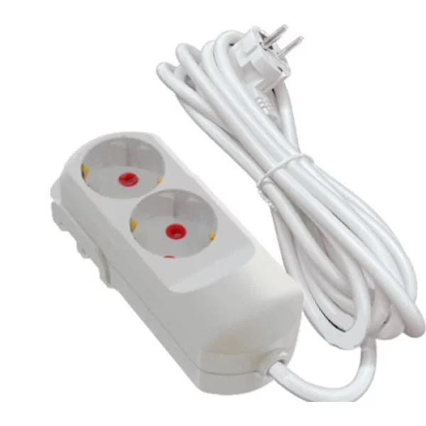 Подовжувач двомісний побутовий Neomax з/з на 3 м (NX501203)