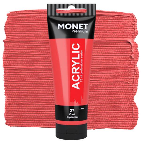 Акрилова фарба Monet 27 75 мл Кораловий (7509627) - фото 1 Акрилова фарба Monet 27 75 мл Кораловий (7509627) - фото 1