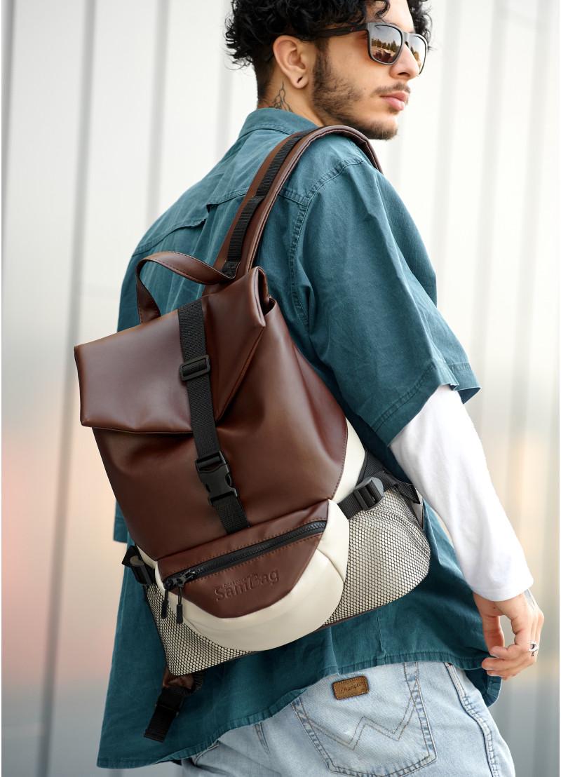 Рюкзак чоловічий Sambag Rene Double Шоколадний (15351011) - фото 1