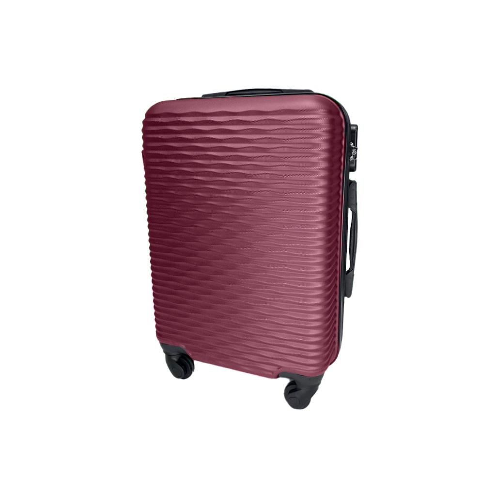 Валіза Wings 155 АВС пластиковa M Бордовий (35242)