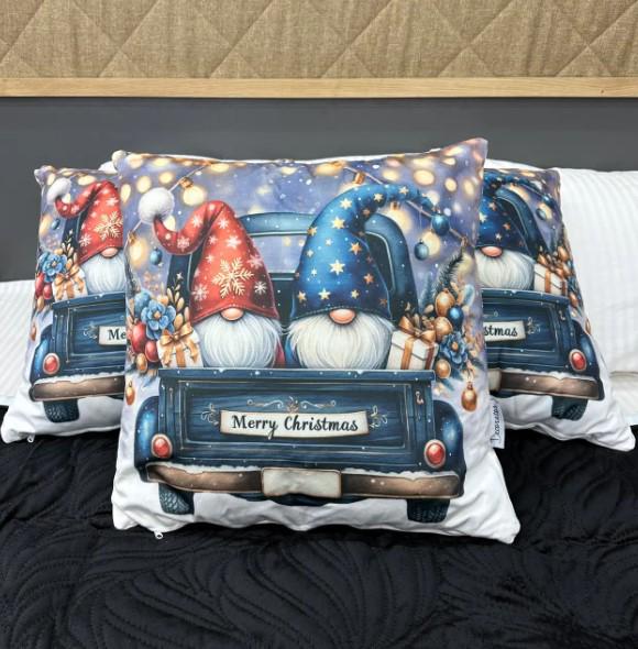 Декоративная подушка Decorator односторонняя рождественский принт 45х45х15 см Разноцветный (84-192) Декоративная подушка Decorator односторонняя рождественский принт 45х45х15 см Разноцветный (84-192)