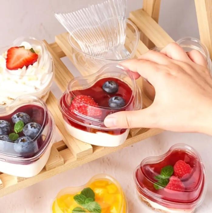 Стакан пластиковий для десертів з кришкою Серце велике 10 шт. (2815976764) - фото 4 Стакан пластиковий для десертів з кришкою Серце велике 10 шт. (2815976764) - фото 4