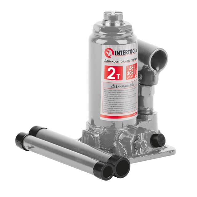 Домкрат одноштоковий Intertool GT0021 стовпчик 2 т (108412)