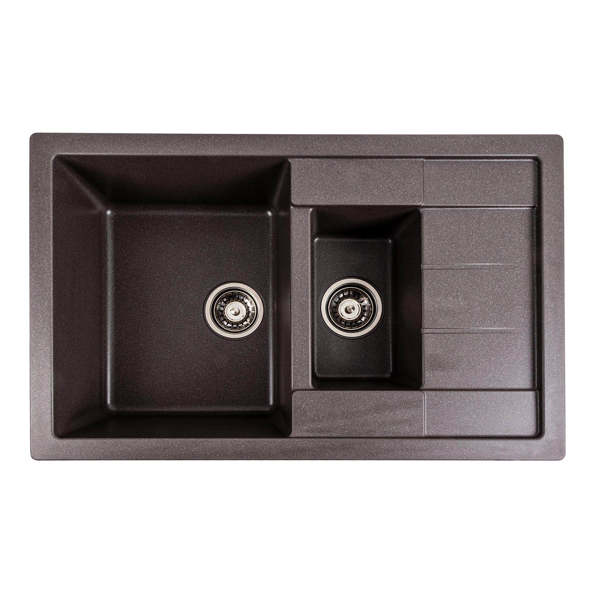 Мийка гранітна для кухні Platinum 7850W TOSKANA матова Гренадін - фото 1