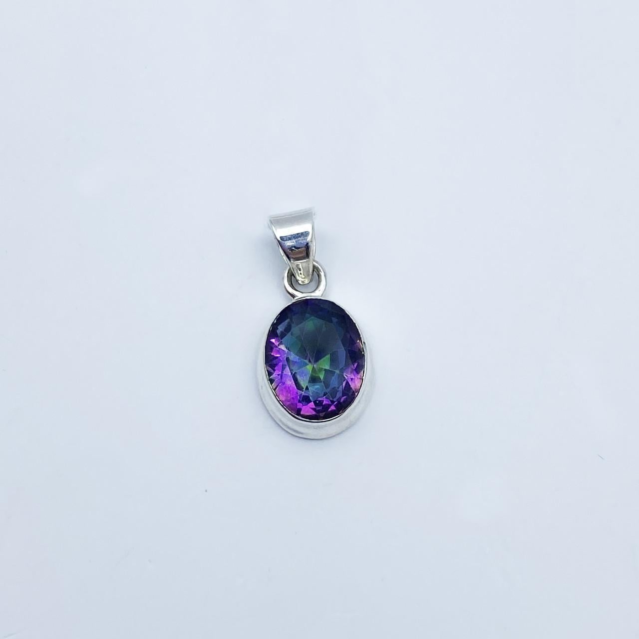 Серебряный кулон с мистик топазом 1,59 г (2355333476)