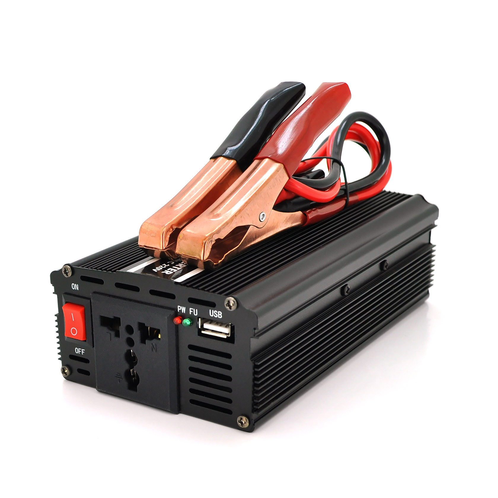 Инвертор напряжения VOLTRONIC PI 2000ВА с крокодилами 1200 Вт 12/220V (26617858)