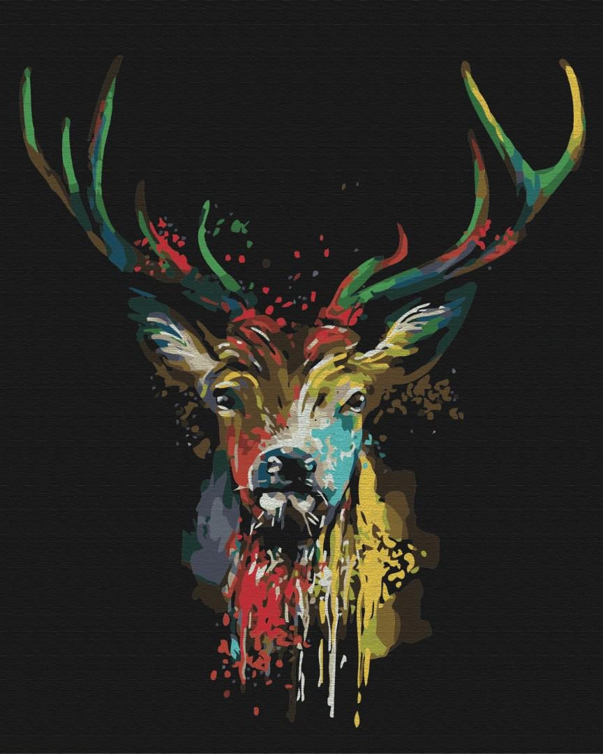 Картина по номерам Brushme Красочный олень 40x50 см (BS51379)