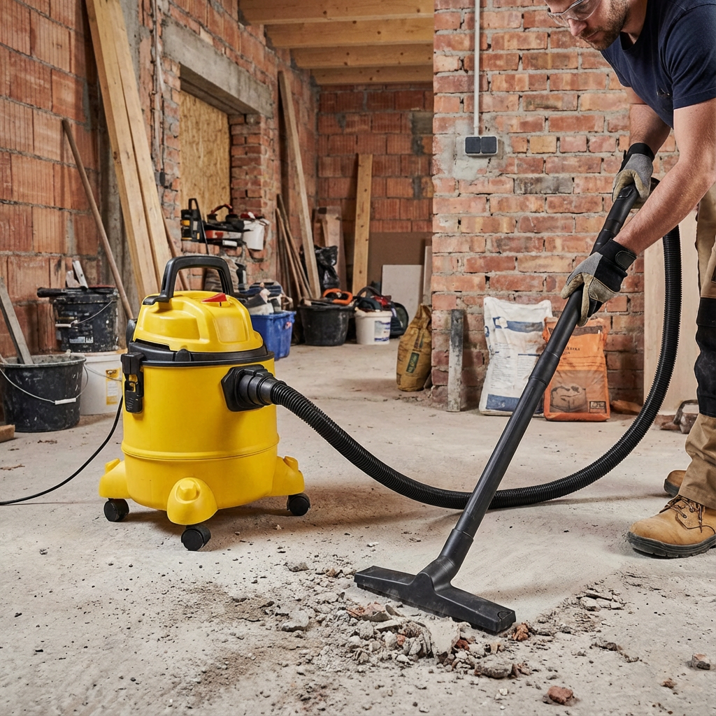 Пылесос сетевой промышленный 2E PowerClean влажная/сухая уборка 20P 1000 Вт 15 кПа с контейнером на 20 л IPX4 Желтый (2E-VC2010P) - фото 2