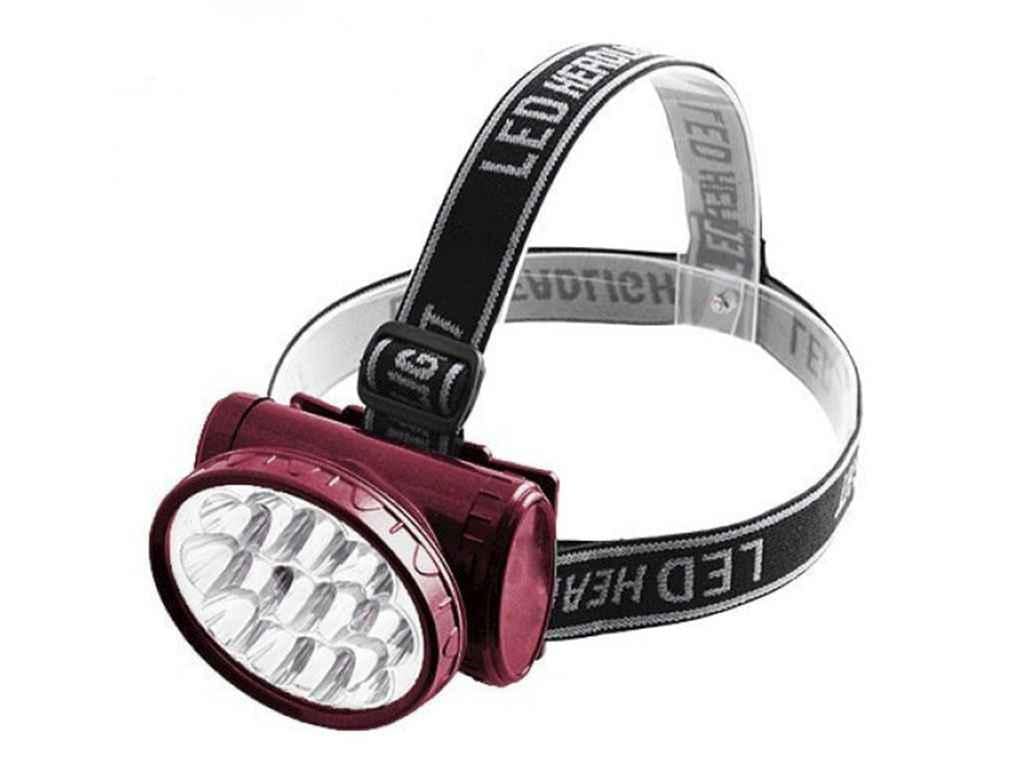 Фонарик налобный YAJIA №1898 13 ламп с лентой (585788)