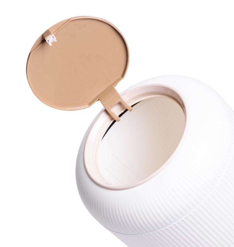 Мусорное ведро с клик-крышкой 10 л Белый - фото 5