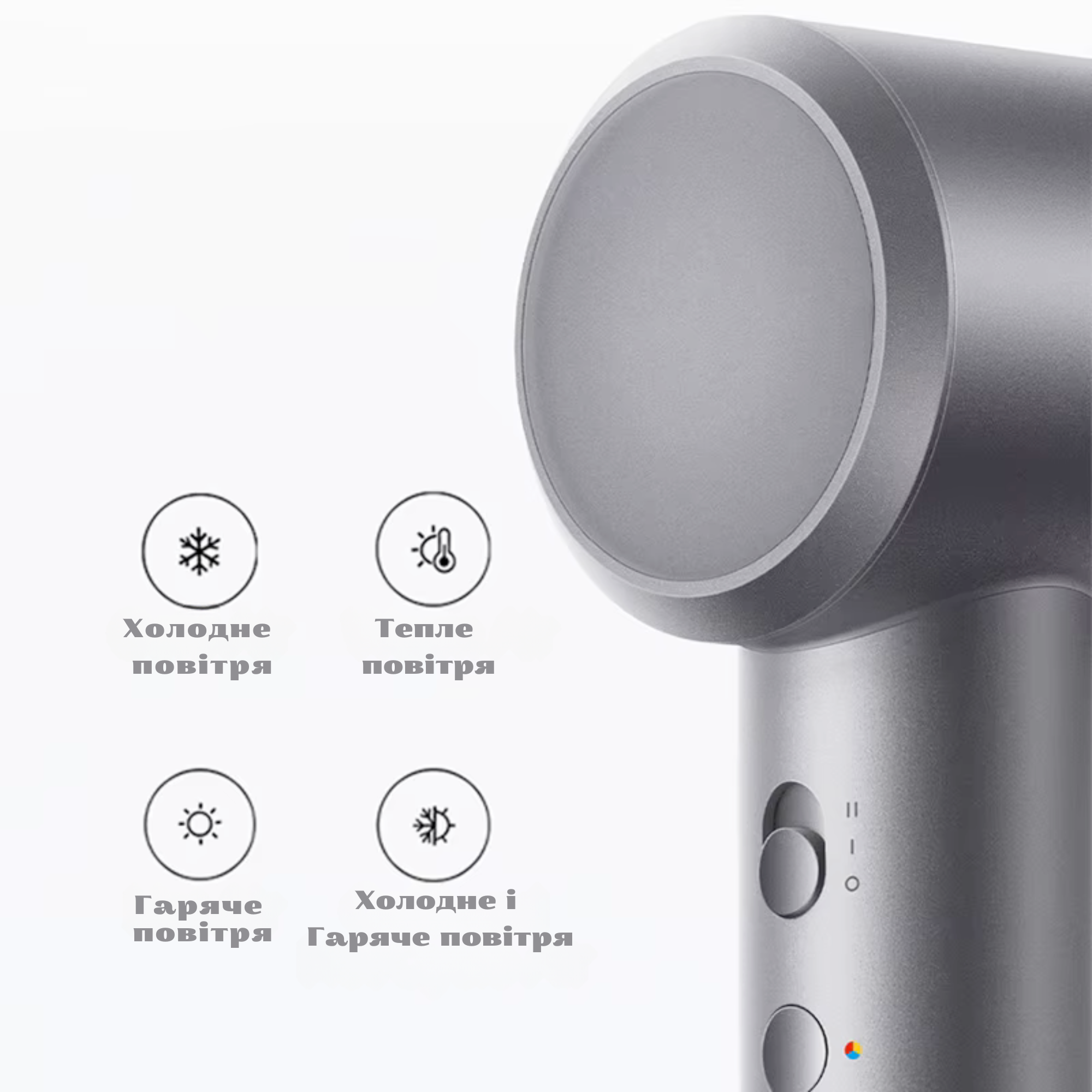 Фен для волосся MiJia H501 з іонізацією 62 м/с 1600 Вт White (23704459) - фото 11 Фен для волосся MiJia H501 з іонізацією 62 м/с 1600 Вт White (23704459) - фото 11