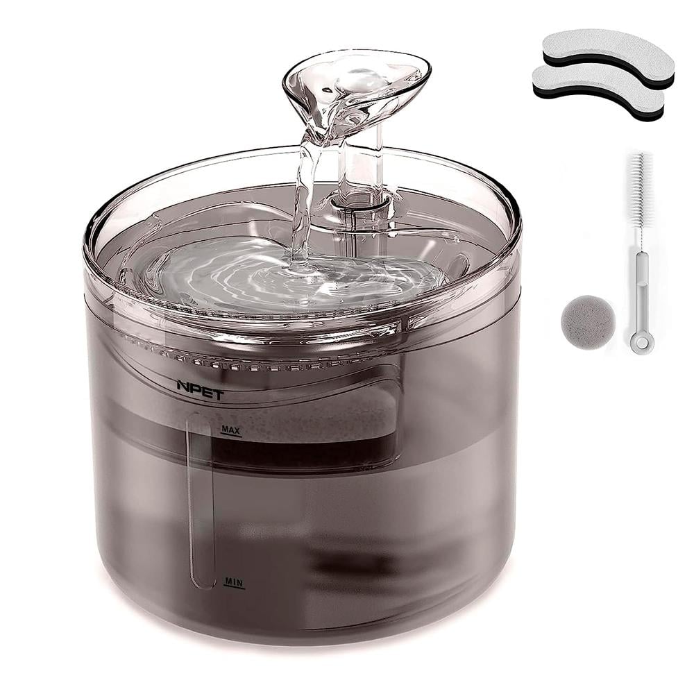 Питьевой фонтан для кошек и собак NPET WF100 1,6 л с фильтром Черный (00880) - фото 1 Питьевой фонтан для кошек и собак NPET WF100 1,6 л с фильтром Черный (00880) - фото 1