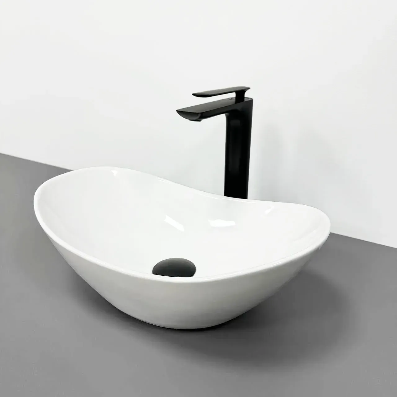 Раковина накладная VBI TURIN XS овальная 430x280 мм Белый (RM-VBI-011501)